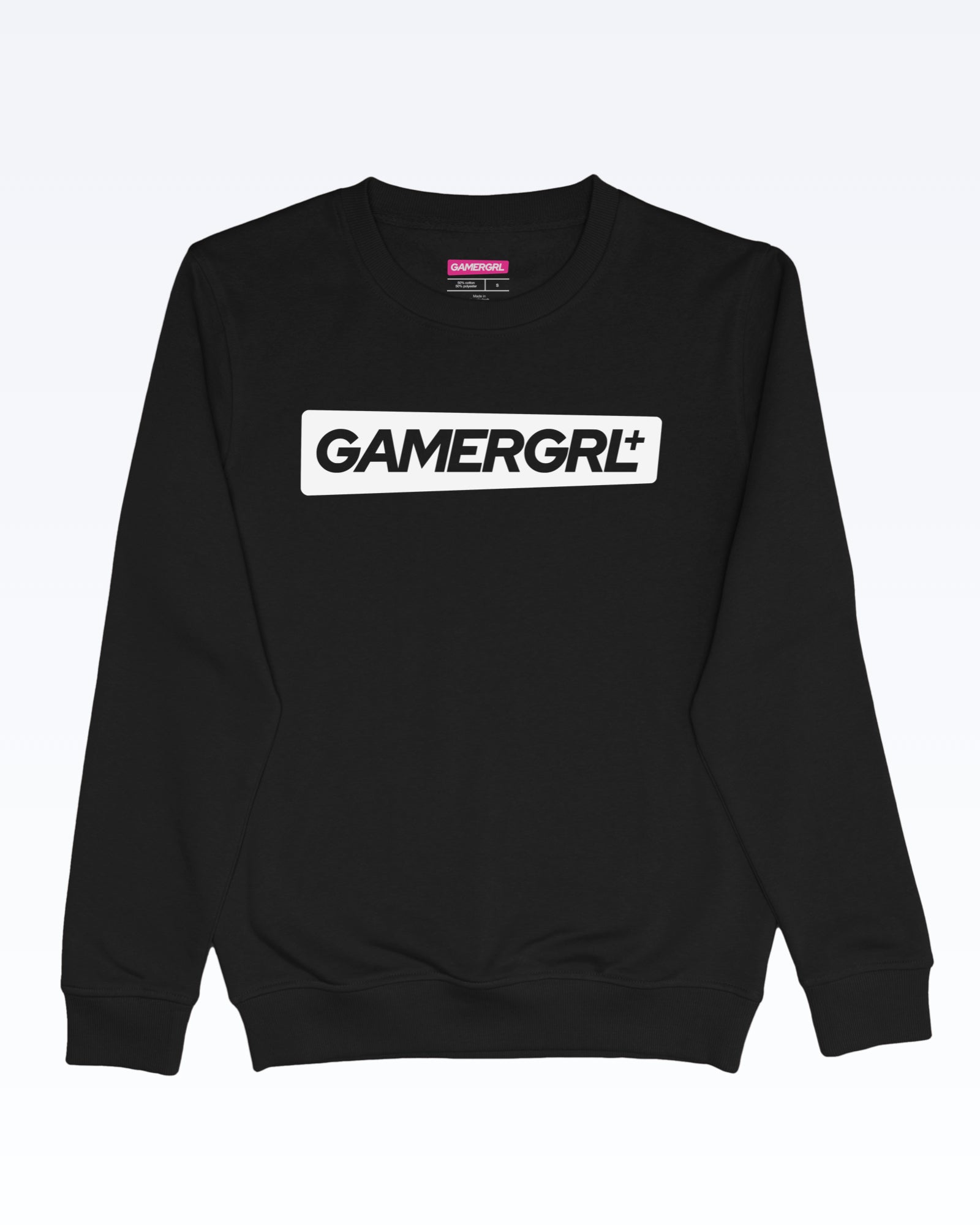 GamerGRL™ Box Logo Crewneck Black