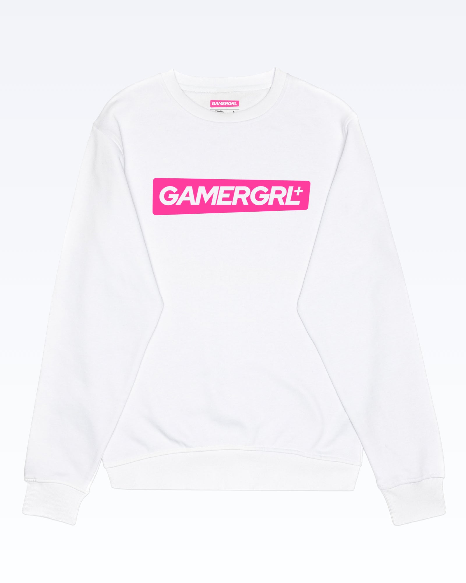 GamerGRL™ Box Logo Crewneck White